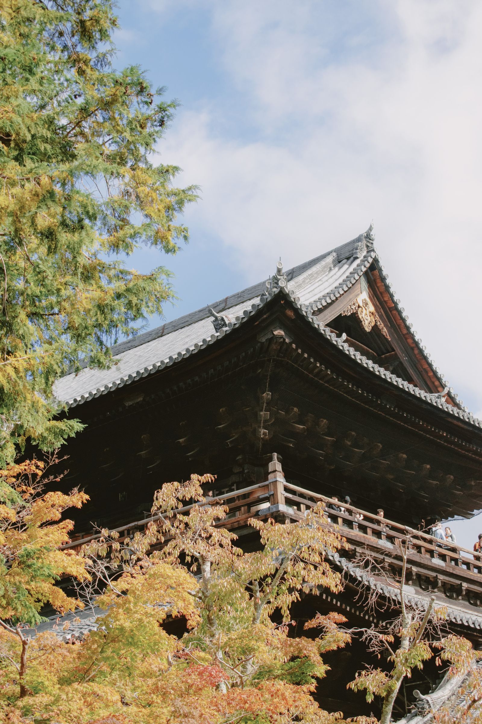 Japanese temple in autumn
